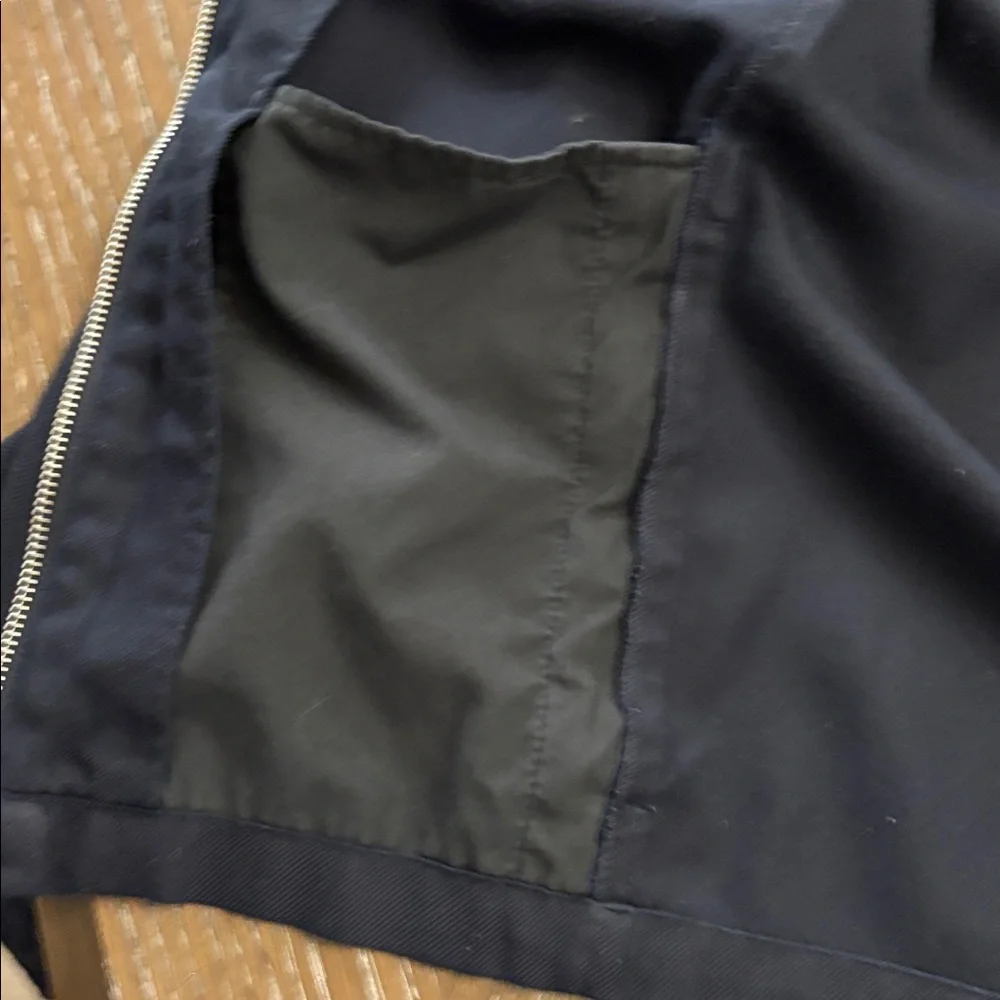 H&M blue full zip up shirt jacket shacket Size XS